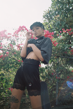 Load image into Gallery viewer, Black Lace Bike Shorts