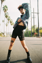 Load image into Gallery viewer, Black Lace Bike Shorts